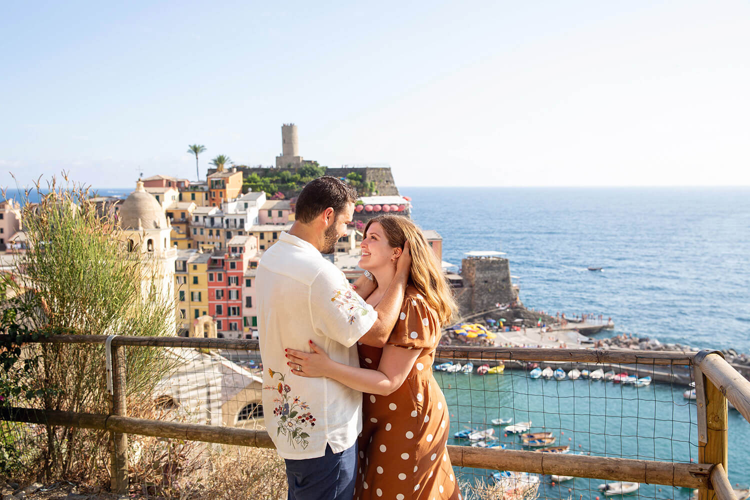 Couple in Vernazza, Cinque Terre, Italy