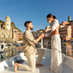 Boat proposal in Vernazza, Cinque Terre